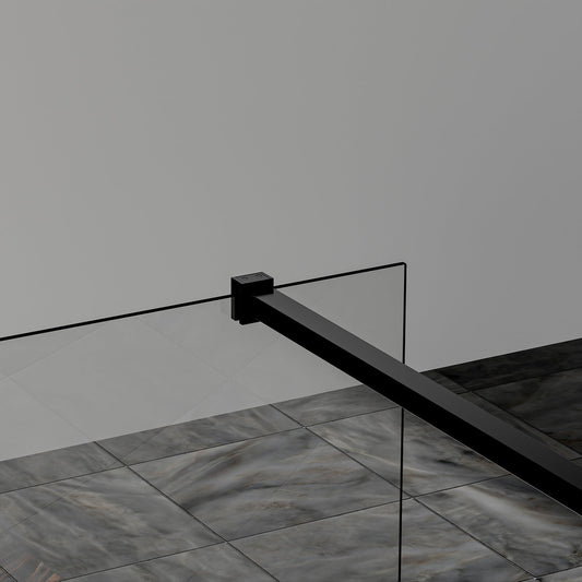 Barre de fixation 90cm recoupable en aluminium pour paroi de douche