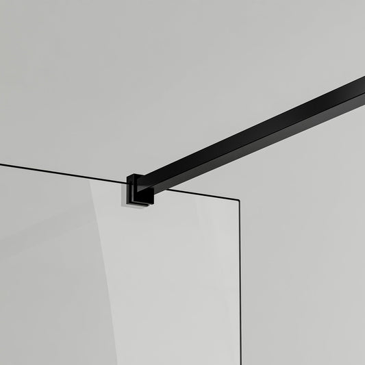 Barre de stabilisation en aluminium 140 cm recoupable pour verre 6mm et 8mm