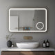 Miroir LED Salle de bain avec horloge digitale - Lumière réglable